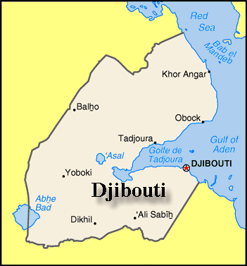 Map of Djibouti